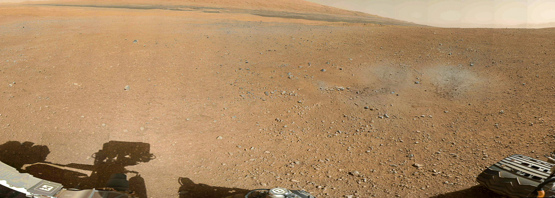 Mars-Panorama vom Gale Crater aufgenommen am 09.08.2012 mit dem  Curiosity Rover | Foto: © NASA/JPL-Caltech/MSSS